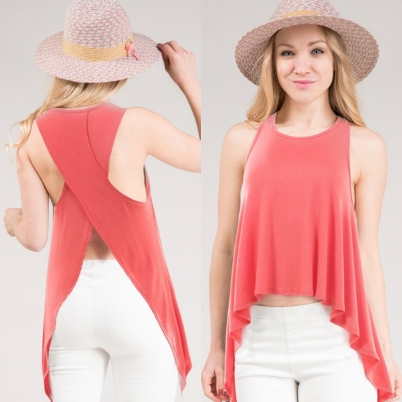 Fashionomics Tops - NWT Cross Back Tank Top